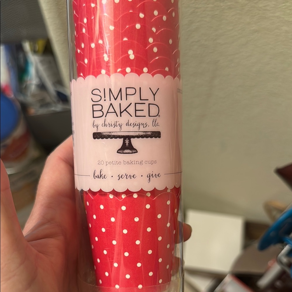 Simply Baked Red Polka Dot Baking Cups